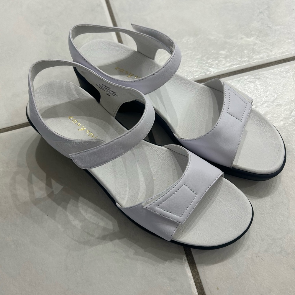 Easy Spirit White Sandals